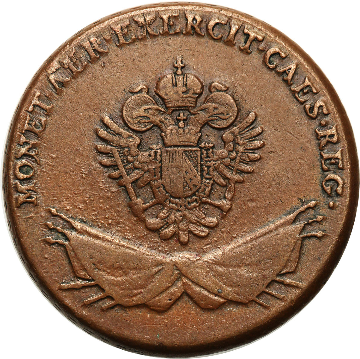 Polska, Zabór austriacki. Trojak (3 grosze) 1794 dla Galicji - ŁADNY